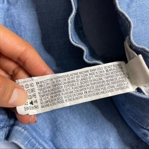 Forever 21 Light Blue High Waited Short Shorts Size S - Picture 7 of 9